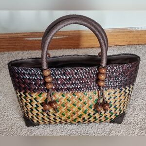 Neutral Boho Style Handwoven Purse